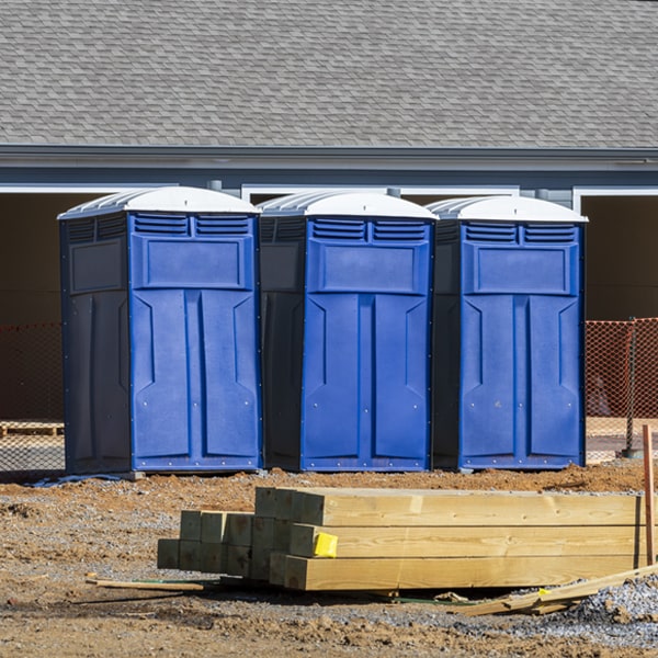 what is the maximum capacity for a single portable restroom in New Town ND